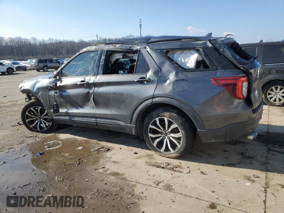 2020 Ford Explorer ST with VIN 1FM5K8GC8LGB20554, listed as a Copart auction lot 47098265 with 96,840 mi miles and Salvage Title. Bid and sale history available at carsss.com. Image 2.