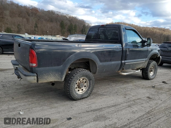 2000 Ford F-250 with VIN 1FTNF21S9YEA14056, listed as a Copart auction lot 80151994 with 165,477 mi miles and Salvage title. Bid and sale history available at DreamBid. Image 3.