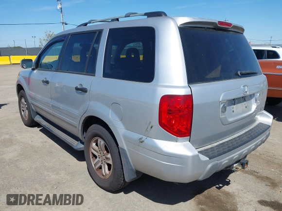 2005 Honda Pilot EX-L with RES with VIN 2HKYF18685H569818, listed as a IAAI auction lot 41948993 with 231,416 mi miles. Bid and sale history available at carsss.com. Image 3.