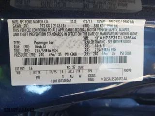 2012 Ford Focus SE with VIN 1FAHP3F21CL126644, listed as a IAAI auction lot 41592929 with 188,863 mi miles. Bid and sale history available at carsss.com. Image 9.