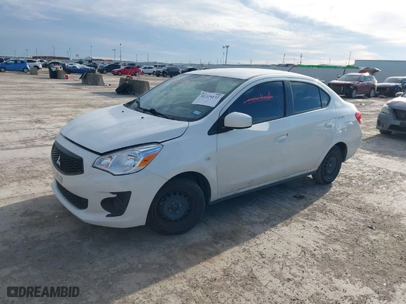 2020 Mitsubishi Mirage G4 ES with VIN ML32F3FJ5LHF00885, listed as a IAAI auction lot 41329132 with 76,818 mi miles. Bid and sale history available at carsss.com. Image 13.