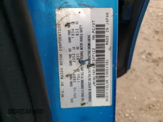 2011 Mazda 3 GX with VIN JM1BL1KF6B1397122, listed as a Copart auction lot 80616184 with 377,342 mi miles and Salvage Title. Bid and sale history available at carsss.com. Image 12.