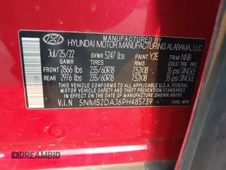 2023 Hyundai Santa Fe SEL z VIN 5NMS2DAJ6PH485739, wystawiony jako IAAI lot #41922331 z przebiegiem 74 224 mil mil oraz . Historia ofert i sprzedaży dostępna na DreamBid. Obrazek 9.