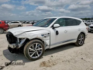 2025 Genesis GV80 Advanced with VIN KMUHBESB5SU261884, listed as a Copart auction lot 57504825 with 3,893 mi miles and Salvage title. Bid and sale history available at DreamBid. Image 1.