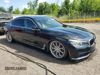 2019 BMW 7 Series 740i z VIN WBA7E2C52KB217833, wystawiony jako Copart lot #64283685 z przebiegiem 162 456 mil mil oraz Czysty tytuł • Clean title. Historia ofert i sprzedaży dostępna na DreamBid. Obrazek 4.