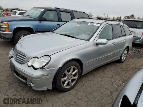 2005 Mercedes-Benz C 240 with VIN WDBRH81J55F654419, listed as a Copart auction lot 87032754 with Not provided miles and Salvage title. Bid and sale history available at DreamBid. Image 1.