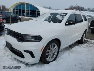 2023 Dodge Durango GT with VIN 1C4RDJDG5PC572828, listed as a Copart auction lot 44737355 with 55,646 mi miles and Clean Title. Bid and sale history available at carsss.com. Image 1.