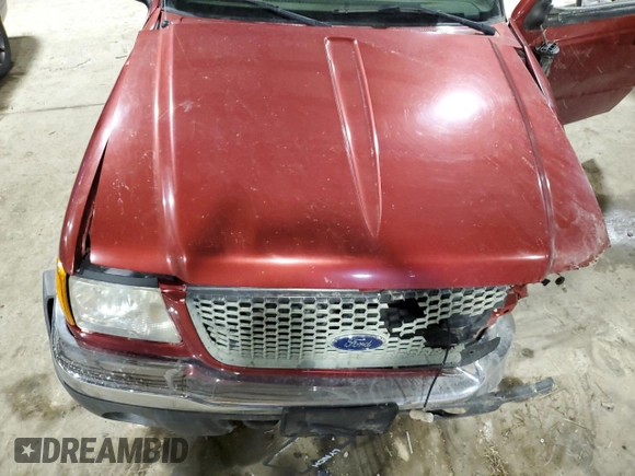 2001 Ford Ranger XL Fleet with VIN 1FTZR15E11PB75101, listed as a Copart auction lot 45923395 with 240,015 mi miles and Salvage Title. Bid and sale history available at DreamBid. Image 11.