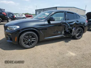 2021 BMW X4 xDrive30i z VIN 5UX2V1C09M9E03411, wystawiony jako Copart lot #62078545 z przebiegiem 49 101 mil mil oraz Szkoda całkowita • Salvage title. Historia ofert i sprzedaży dostępna na DreamBid. Obrazek 1.