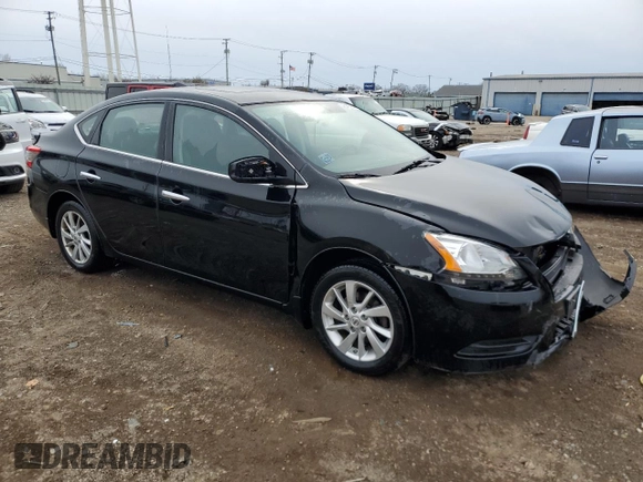 2015 Nissan Sentra S with VIN 3N1AB7AP8FY347998, listed as a Copart auction lot 51279745 with 68,149 mi miles and Salvage Title. Bid and sale history available at carsss.com. Image 4.