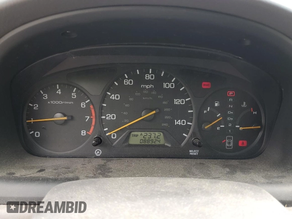 2000 Honda Accord EX with VIN 1HGCG1650YA091067, listed as a Copart auction lot 61095325 with 88,924 mi miles and Clean title. Bid and sale history available at DreamBid. Image 9.