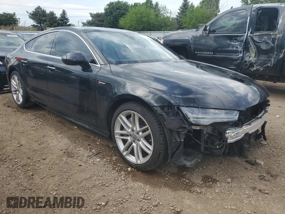 2017 Audi A7 Premium Plus with VIN WAUW2AFC5HN115894, listed as a Copart auction lot 54017284 with 66,704 mi miles and Salvage Title. Bid and sale history available at carsss.com. Image 4.