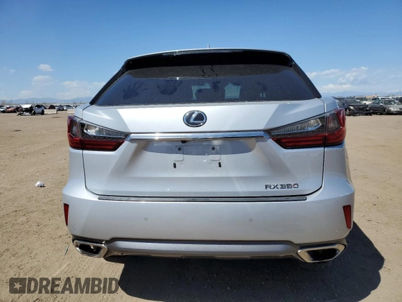 2017 Lexus RX 350 with VIN 2T2BZMCA9HC101738, listed as a Copart auction lot 53574575 with 136,677 mi miles and Salvage title. Bid and sale history available at DreamBid. Image 6.