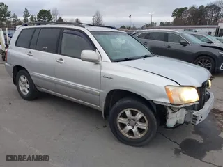 2002 Toyota Highlander with VIN JTEGF21A220068704, listed as a IAAI auction lot 41547633 with 214,742 mi miles. Bid and sale history available at carsss.com. Image 1.