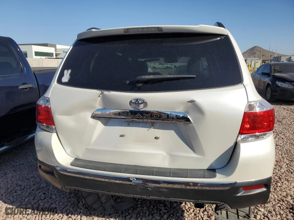 2013 Toyota Highlander Limited with VIN 5TDYK3EH5DS097356, listed as a Copart auction lot 72366804 with 125,864 mi miles and Salvage Title. Bid and sale history available at carsss.com. Image 6.