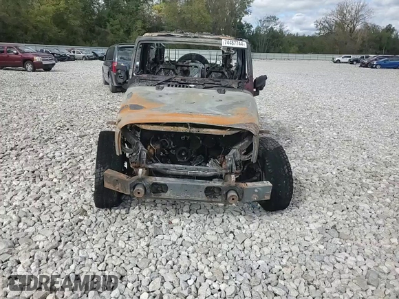 2013 Jeep Wrangler Unlimited Sport RHD with VIN 1C4BJWKGXDL507382, listed as a Copart auction lot 74487744 with Not provided miles and Non repairable. Bid and sale history available at DreamBid. Image 12.