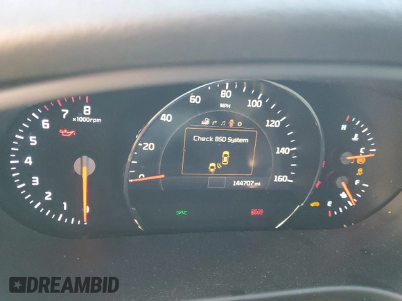 2016 Kia Sorento EX with VIN 5XYPH4A19GG071000, listed as a Copart auction lot 46252865 with 144,707 mi miles and Salvage Title. Bid and sale history available at carsss.com. Image 9.