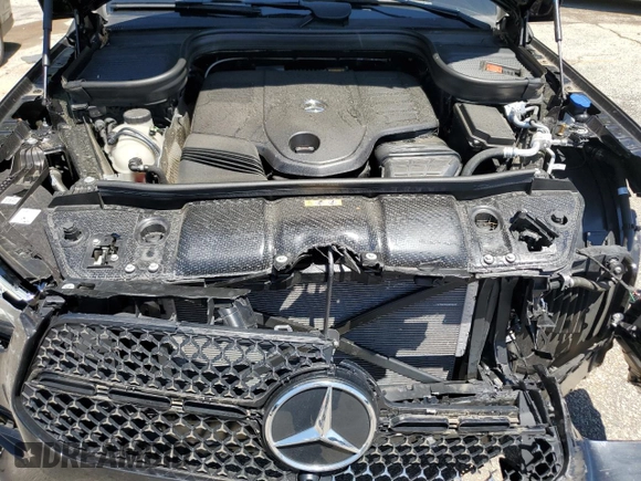 2025 Mercedes-Benz GLE 450 with VIN 4JGFD5KB9SB280918, listed as a Copart auction lot 57639525 with 7,230 mi miles and Salvage title. Bid and sale history available at DreamBid. Image 11.