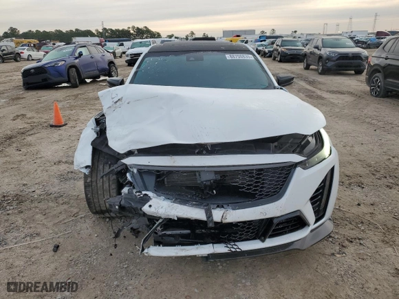 2022 Cadillac CT5-V Blackwing with VIN 1G6D35R64N0810674, listed as a Copart auction lot 88700835 with 25,780 mi miles and Salvage Title. Bid and sale history available at carsss.com. Image 5.