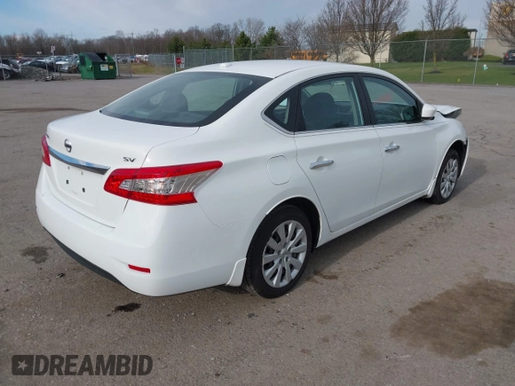 2015 Nissan Sentra S with VIN 3N1AB7AP2FY320344, listed as a IAAI auction lot 41959087 with 113,050 mi miles. Bid and sale history available at carsss.com. Image 4.