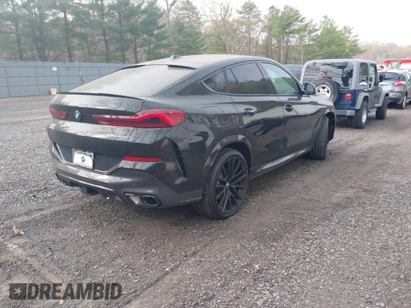 2025 BMW X6 xDrive40i with VIN 5UX33EX09S9Y89594, listed as a IAAI auction lot 42072438 with 460 mi miles and . Bid and sale history available at DreamBid. Image 4.