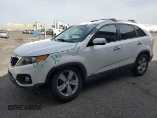 2013 Kia Sorento EX with VIN 5XYKUCA65DG409953, listed as a Copart auction lot 52755895 with 124,001 mi miles and Salvage Title. Bid and sale history available at carsss.com. Image 1.