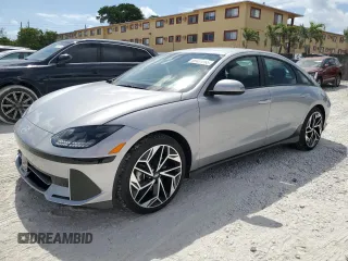 2024 Hyundai Ioniq 6 SEL z VIN KMHM34AA4RA059630, wystawiony jako Copart lot #55437285 z przebiegiem 9 894 mil mil oraz Nie do naprawy • Non repairable. Historia ofert i sprzedaży dostępna na DreamBid. Obrazek 1.
