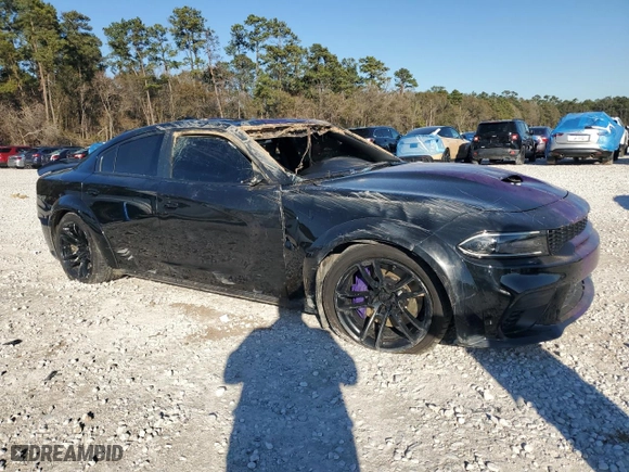 2020 Dodge Charger Scat Pack with VIN 2C3CDXGJ5LH184364, listed as a Copart auction lot 42055145 with 87,595 mi miles and Salvage Title. Bid and sale history available at carsss.com. Image 4.