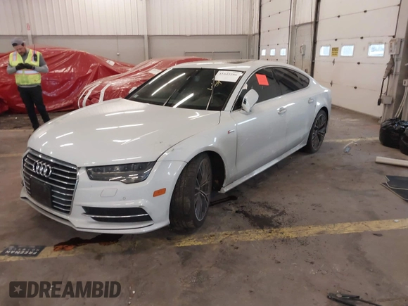 2018 Audi A7 Premium Plus with VIN WAUW3AFC7JN002130, listed as a IAAI auction lot 41645286 with 45,691 mi miles. Bid and sale history available at carsss.com. Image 2.