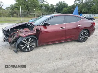 2017 Nissan Maxima SR with VIN 1N4AA6AP9HC377393, listed as a Copart auction lot 59685955 with 150,587 mi miles and Salvage title. Bid and sale history available at DreamBid. Image 1.