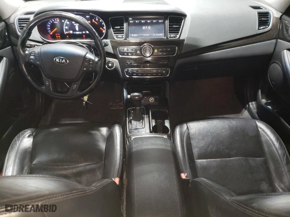 2014 Kia Cadenza Premium with VIN KNALN4D72E5125294, listed as a Copart auction lot 53918175 with 128,371 mi miles and Clean Title. Bid and sale history available at carsss.com. Image 8.