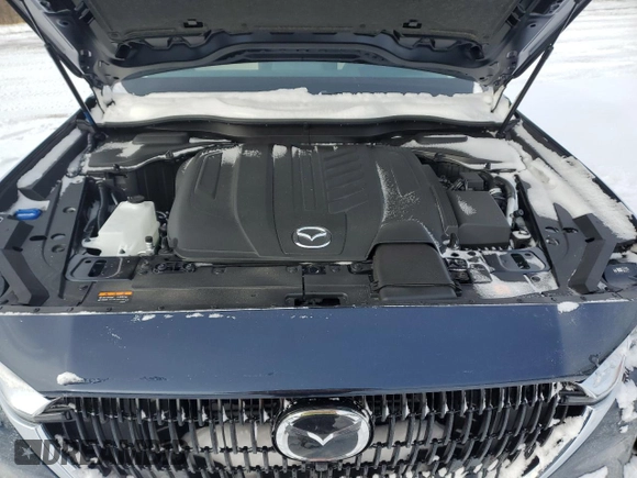2025 Mazda CX-90 S Premium Plus Package with VIN JM3KKEHC6S1193581, listed as a Copart auction lot 86355484 with 4,455 mi miles and Salvage title. Bid and sale history available at DreamBid. Image 11.