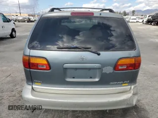 1999 Toyota Sienna LE with VIN 4T3ZF13C6XU128055, listed as a Copart auction lot 81100934 with 0 mi miles and Salvage Title. Bid and sale history available at carsss.com. Image 6.