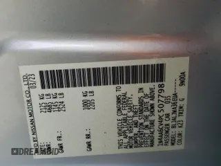 2023 Nissan Maxima SV с VIN 1N4AA6CV4PC507798, выставлен на аукционе Copart как лот 45942135 с пробегом 6 063 миль миль и Списание • Salvage title. История ставок и продаж доступна на DreamBid. Изображение 15.