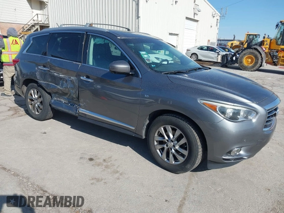 2015 Infiniti QX60 with VIN 5N1AL0MM4FC536249, listed as a IAAI auction lot 41964281 with 148,851 mi miles and . Bid and sale history available at DreamBid. Image 1.