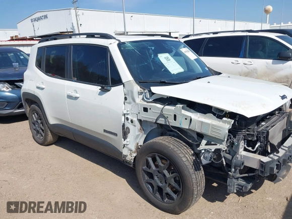 2020 Jeep Renegade Altitude with VIN ZACNJABB5LPL02130, listed as a IAAI auction lot 41592856 with 95,906 mi miles and . Bid and sale history available at DreamBid. Image 1.