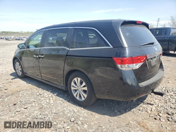2014 Honda Odyssey EX-L with VIN 5FNRL5H69EB088348, listed as a Copart auction lot 55472845 with 83,222 mi miles and Clean title. Bid and sale history available at DreamBid. Image 2.