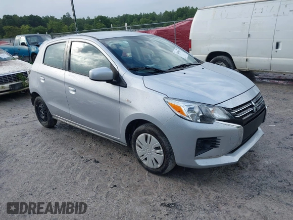 2024 Mitsubishi Mirage ES with VIN ML32AUHJ0RH016520, listed as a IAAI auction lot 42609025 with 16,419 mi miles and . Bid and sale history available at DreamBid. Image 1.
