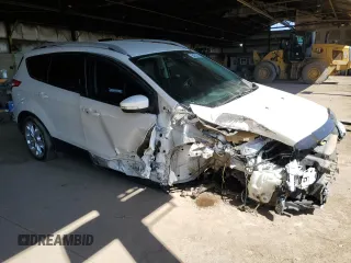 2016 Ford Escape Titanium with VIN 1FMCU9J91GUA11090, listed as a Copart auction lot 54231675 with 135,735 mi miles and Salvage Title. Bid and sale history available at DreamBid. Image 4.