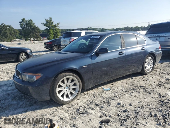 2002 BMW 7 Series 745i with VIN WBAGL63472DP60376, listed as a Copart auction lot 65286175 with 174,628 mi miles and Clean title. Bid and sale history available at DreamBid. Image 1.