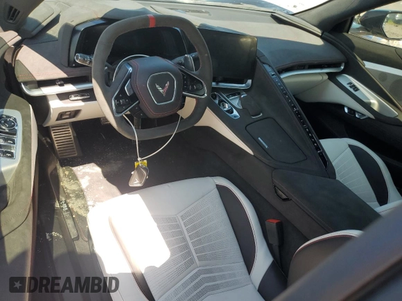 2023 Chevrolet Corvette 3LT with VIN 1G1YC3D47P5500302, listed as a Copart auction lot 62769995 with 768 mi miles and Salvage title. Bid and sale history available at DreamBid. Image 8.