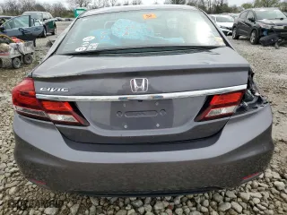 2015 Honda Civic Sedan LX with VIN 19XFB2F52FE092182, listed as a Copart auction lot 51403385 with 0 mi miles and Salvage Title. Bid and sale history available at carsss.com. Image 6.