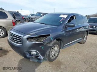 2013 Infiniti JX35 with VIN 5N1AL0MN1DC319201, listed as a IAAI auction lot 41718646 with 206,602 mi miles. Bid and sale history available at carsss.com. Image 19.