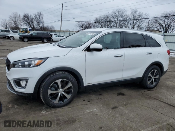 2017 Kia Sorento EX with VIN 5XYPHDA1XHG234979, listed as a Copart auction lot 46355345 with 93,989 mi miles and Clean Title. Bid and sale history available at carsss.com. Image 1.
