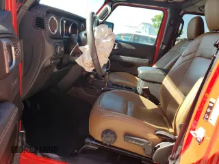 2022 Jeep Wrangler Unlimited Rubicon with VIN 1C4JJXR63NW187448, listed as a Copart auction lot 52911385 with 32,442 mi miles and Salvage title. Bid and sale history available at DreamBid. Image 7.