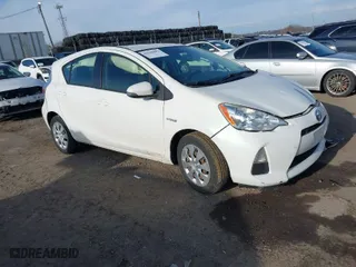 2014 Toyota Prius c One with VIN JTDKDTB39E1569114, listed as a IAAI auction lot 41616062 with 1 mi miles. Bid and sale history available at carsss.com. Image 1.