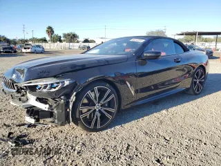 2022 BMW 8 Series 840i with VIN WBADZ2C09NCK14678, listed as a Copart auction lot 80243324 with 0 mi miles and Salvage Title. Bid and sale history available at carsss.com. Image 1.