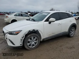 2017 Mazda CX-3 Sport with VIN JM1DKDB71H0156492, listed as a Copart auction lot 85139174 with 155,447 mi miles and Salvage Title. Bid and sale history available at carsss.com. Image 1.