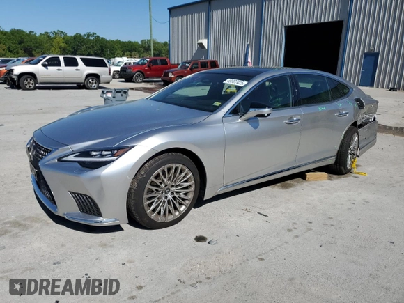 2024 Lexus LS 500 with VIN JTHD51GF5R5012520, listed as a Copart auction lot 49307425 with 1,728 mi miles and Salvage title. Bid and sale history available at DreamBid. Image 1.