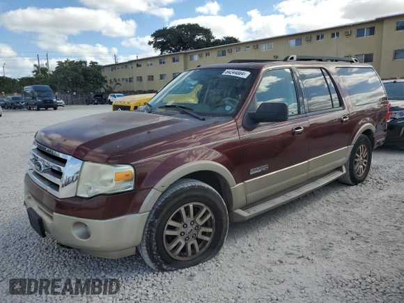 2008 Ford Expedition EL Eddie Bauer with VIN 1FMFK175X8LA08981, listed as a Copart auction lot 84244004 with 88,673 mi miles and Salvage Title. Bid and sale history available at carsss.com. Image 1.